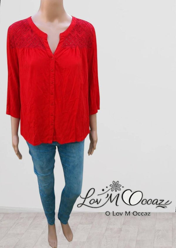 🤍 Blouse fluide Zamba – Taille XL / 48