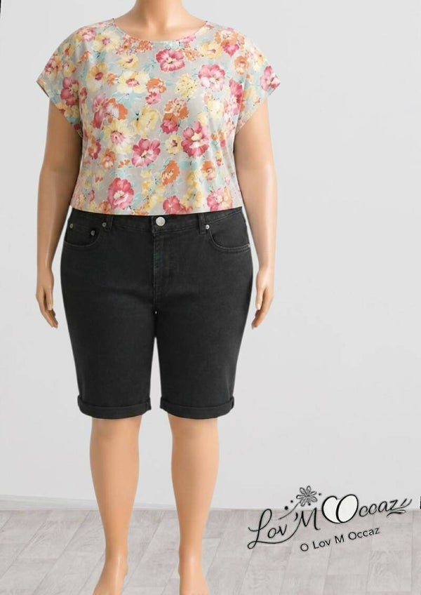 🖤 Bermuda noir intemporel – G Woman – Taille 42 (voir mesures)
