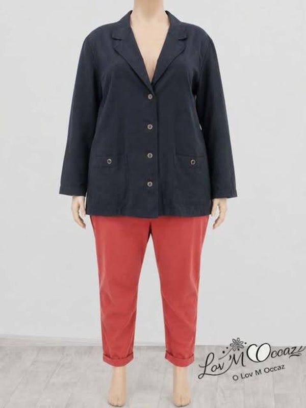 🧥 Blazer structuré bleu marine – Taille 54