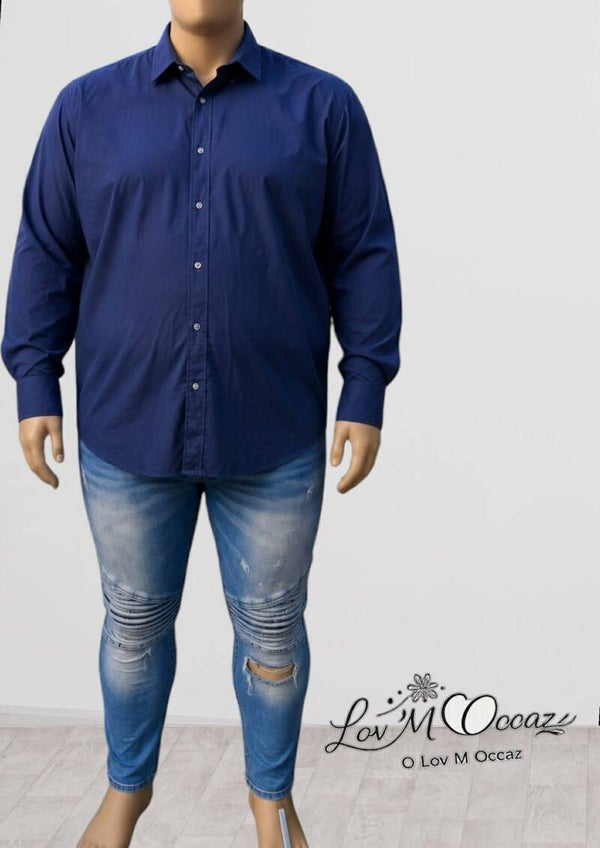 👔 Chemise Slim Fit Antony Morato – Bleu Marine – Taille 52