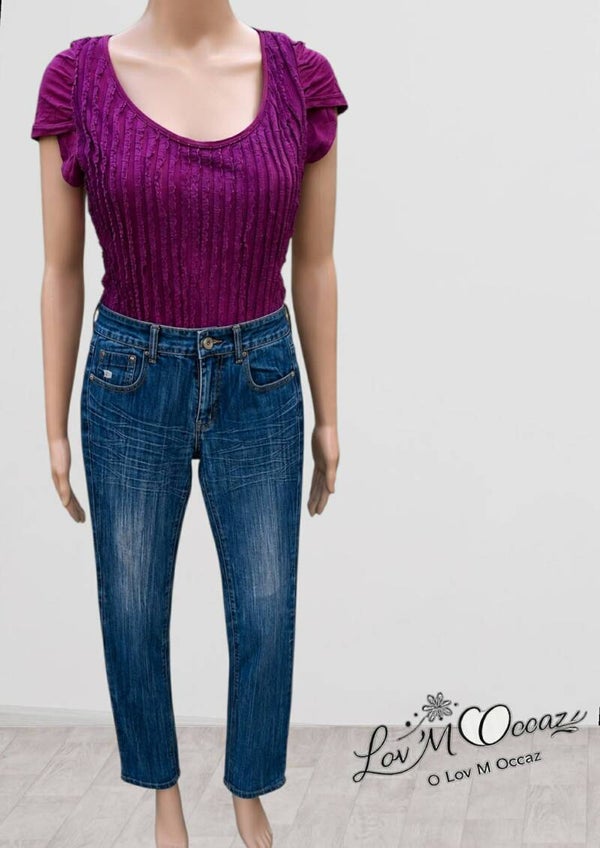 👖 Jean Denim « Midnight Blue » – Dolce & Rosa – Taille réelle 38 (voir mesures)