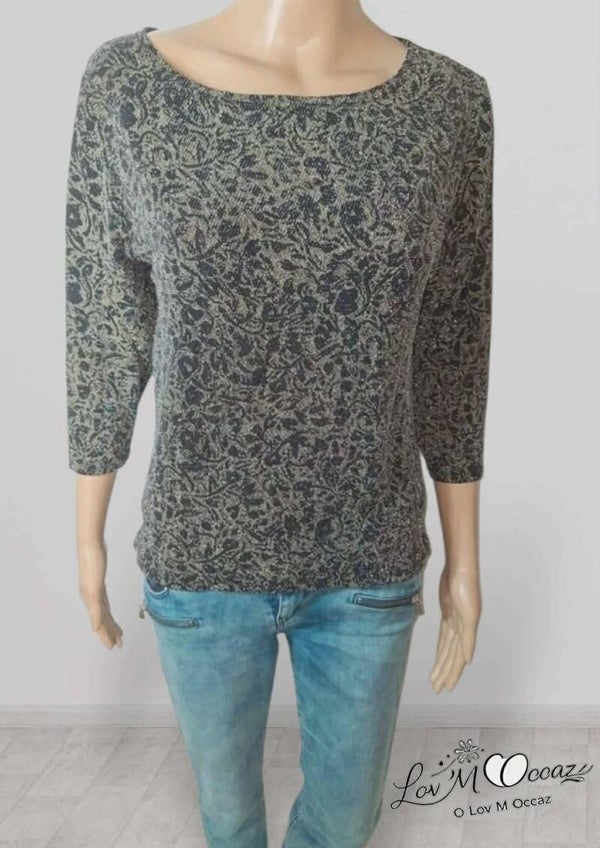 ✨ T-shirt femme noir pailleté La Mode est à Vous – Taille XL (taille petit)