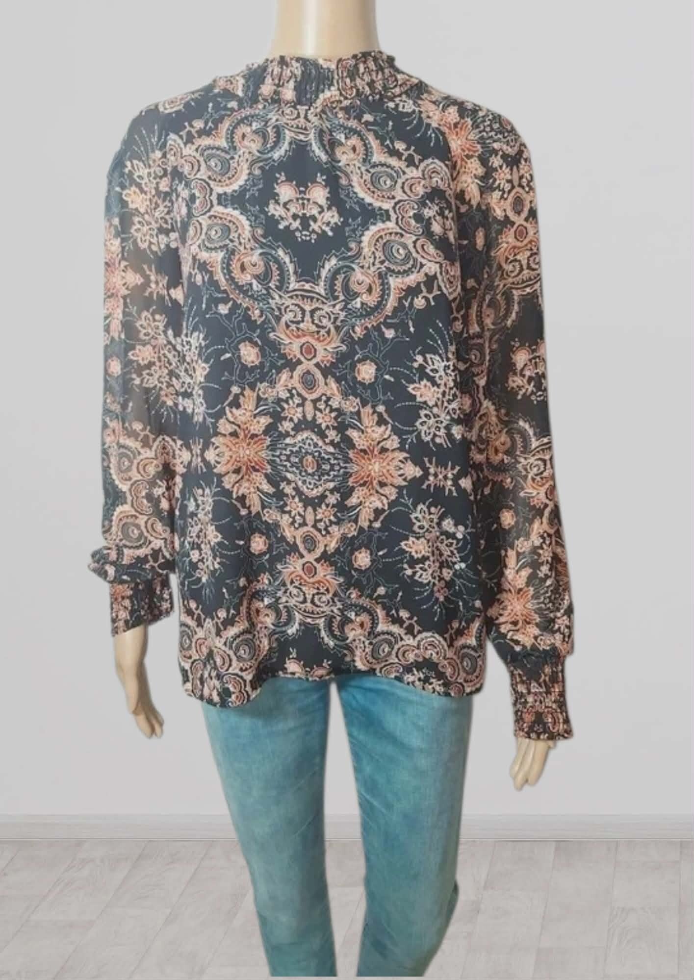 🎨 Blouse "Arlequin Chic" – Yessica