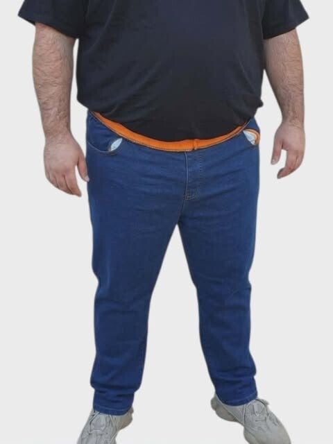 Jean Slim "Bleu Azur" Délavé – Taille 48/50