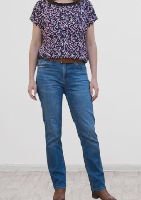 Blouse Fluide Fleurie "Jardin de Nuit" – Kiabi (Taille 52)