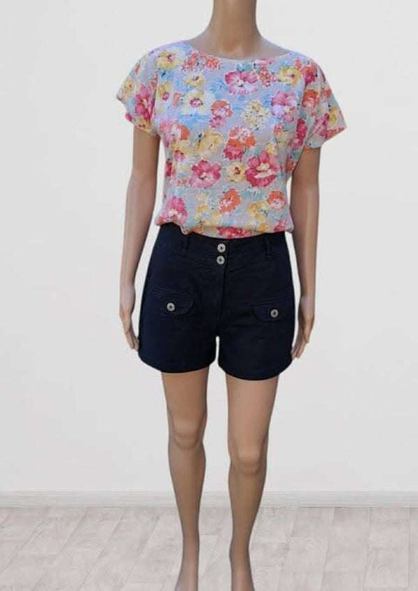 💖Short bermuda bleu marine Thalassa Vintage Chic – Taille 42