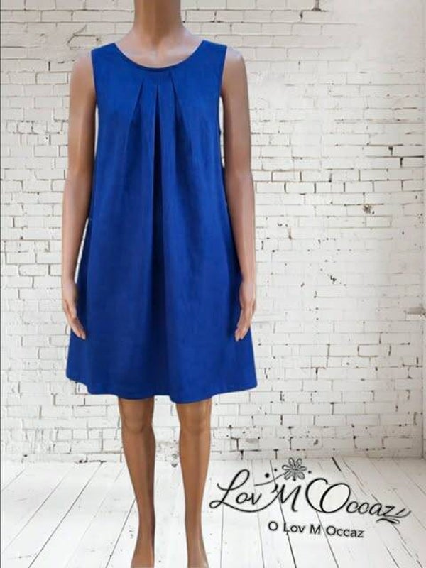 👗 Robe courte Camaïeu bleu roi femme taille M/38