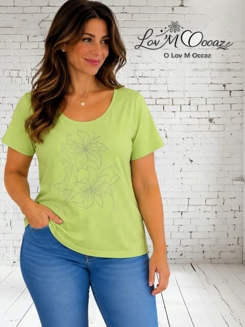 👕 T-shirt vert menthe – Taille XL