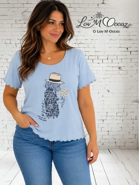👕 T-shirt turquoise éclatant – Taille XL
