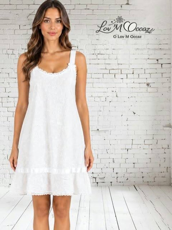 🌙 Nuisette de Luxe « Broderie Anglaise » – Gruppo La Perla
