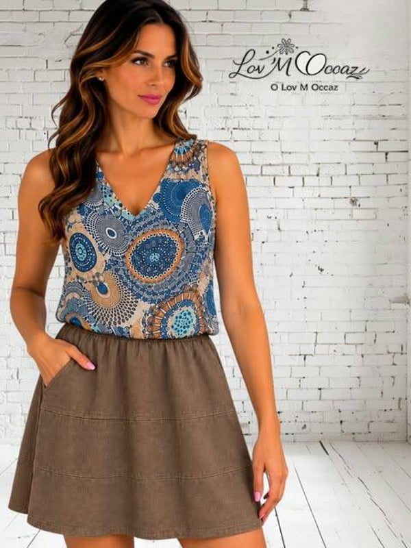 👗 Robe « Balade Colorée » – Promod – Taille ajustée