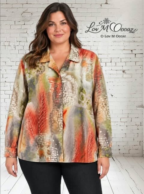 🌸 Blouse femme Afibel – Taille 46/48 (XL)
