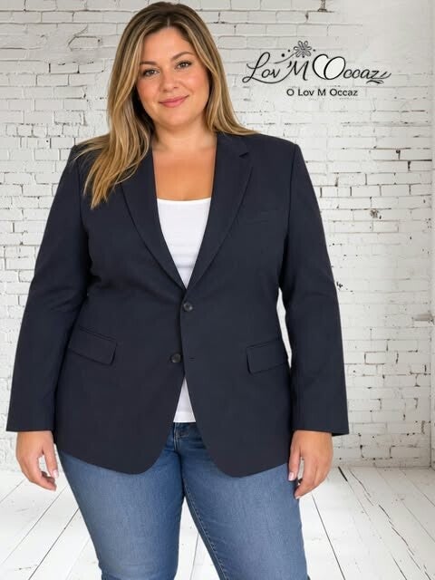 💙 Blazer Classique Bleu Marine – Gémo – Taille 48