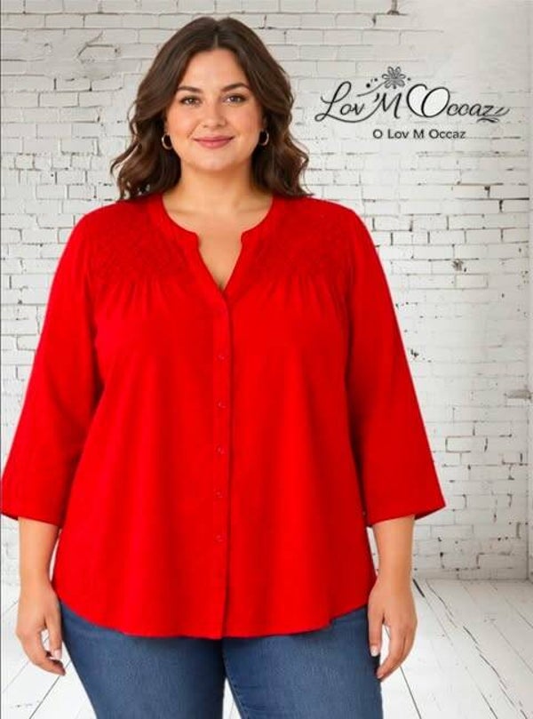 🤍 Blouse fluide Zamba – Taille XL / 48