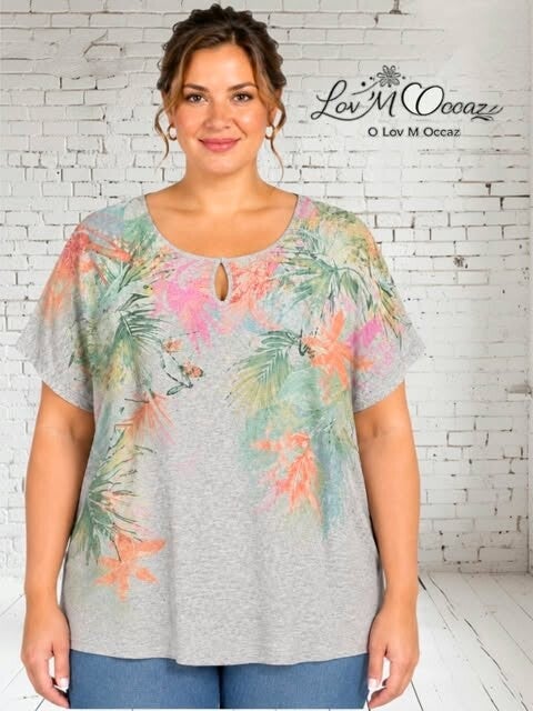 👚 Top fluide "Éclat Tropical