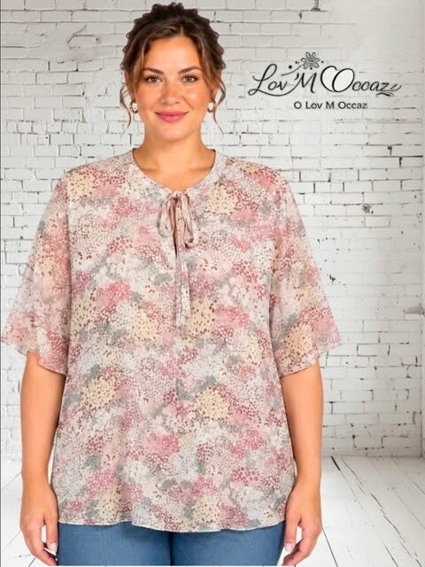👚 Blouse fluide fleurie – Bel&Bo – Taille 46/48 (XXXL)