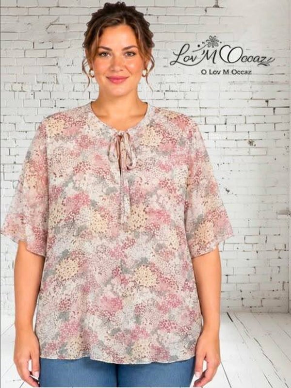 👚 Blouse fluide fleurie – Bel&Bo – Taille 46/48 (XXXL)