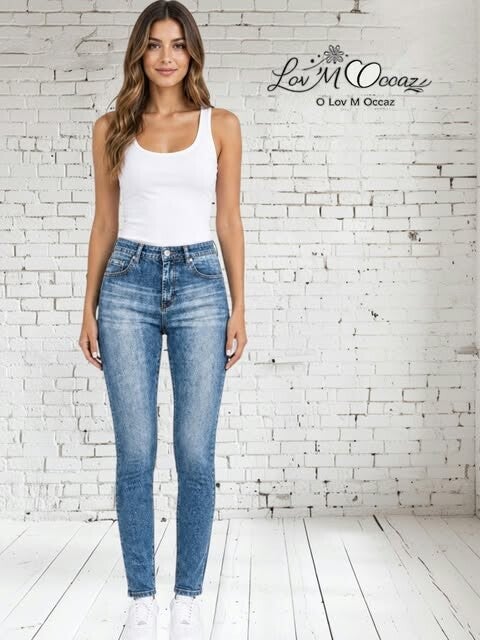 🩵 Legging « Trompe-l'Œil Denim » – Taille XL (42/44)