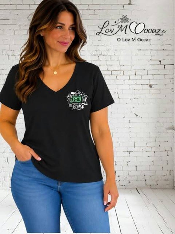 👕 T-shirt noir – Coupe fluide – Taille XL