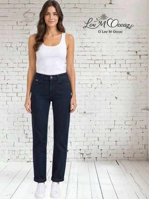👖 Pantalon chino Iconique bleu marine Camaïeu – Femme taille 42