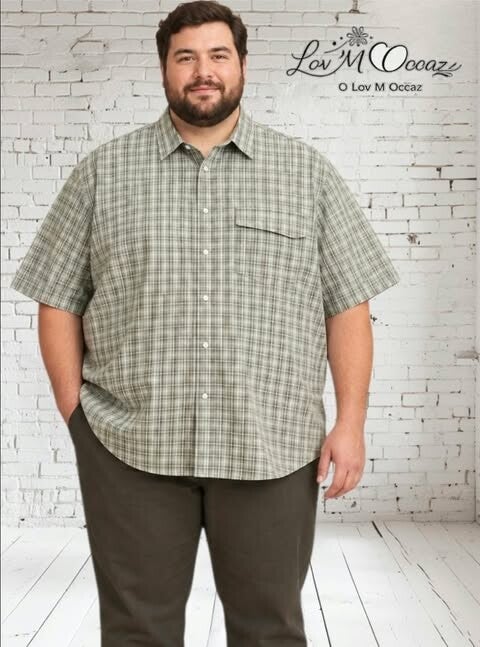 🌿 Chemise légère d'été « Douceur d'Été » – Homme – Taille 4XL