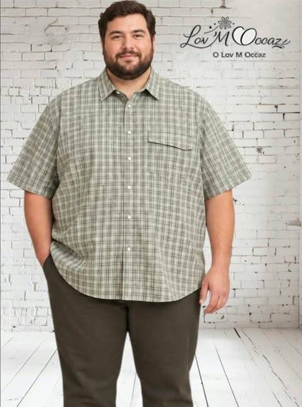 🌿 Chemise légère d'été « Douceur d'Été » – Homme – Taille 4XL