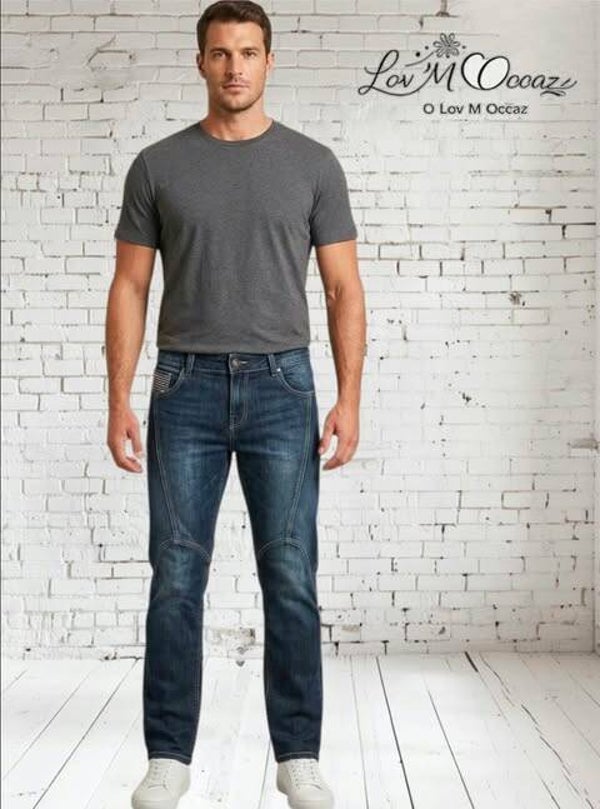 👖 Jean brut homme Walk and Talk – Taille 42 – Coupe slim/droite