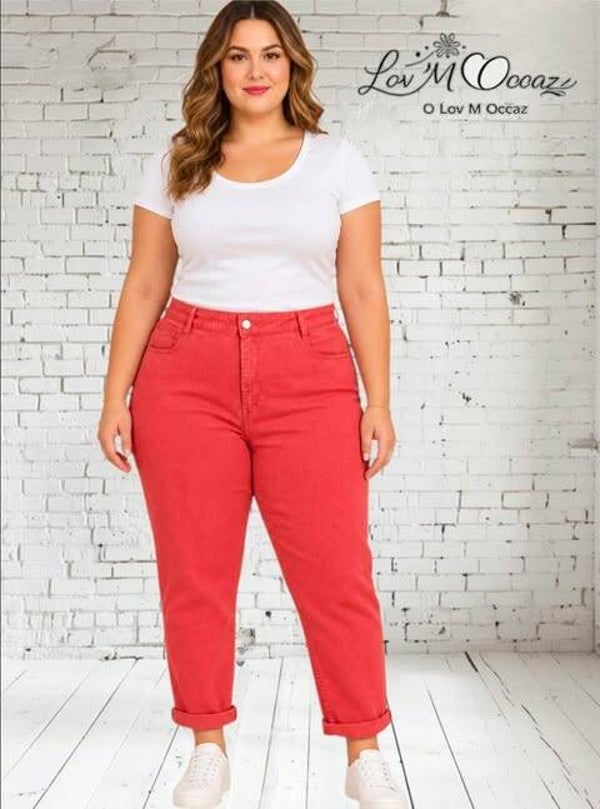 🩷 Jean Slim Corail – In Extenso – Taille 44