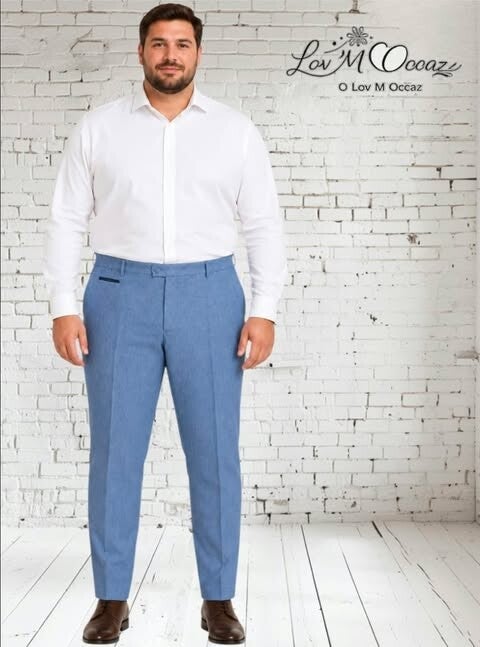Pantalon Droit à Carreaux "Graphic Chic" – Taille 56