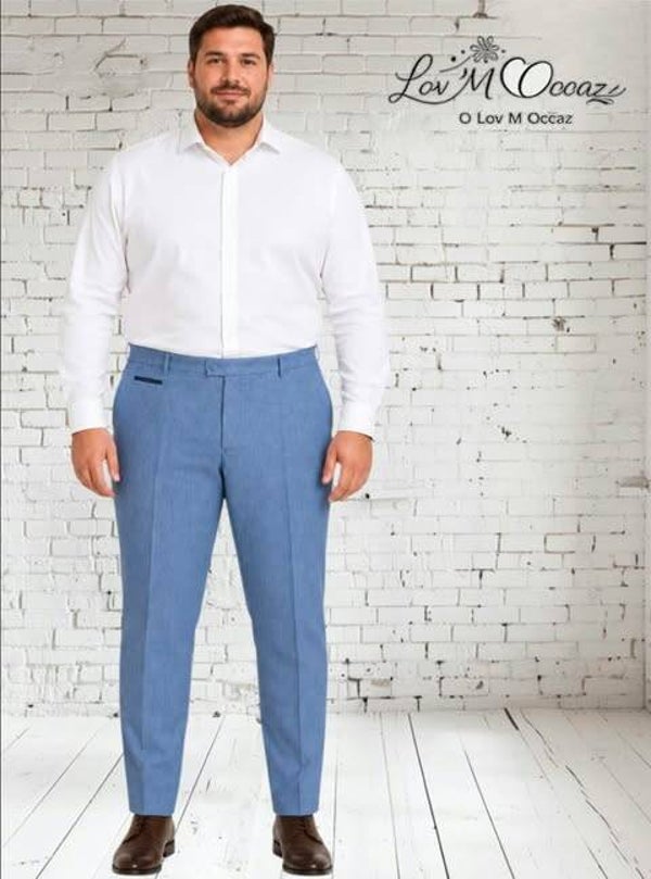 Pantalon Droit à Carreaux "Graphic Chic" – Taille 56