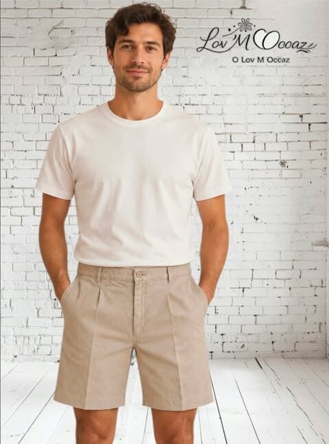 Short Chino Vintage Kaki – Homme – Taille 44