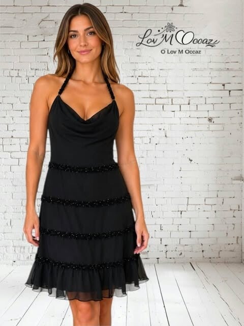 Robe de soirée noire Jennyfer – Taille M (38)