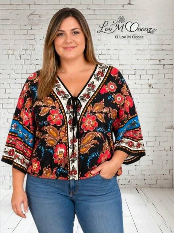 🌸 Blouse fluide multicolore Bodyflirt – Taille S (36)