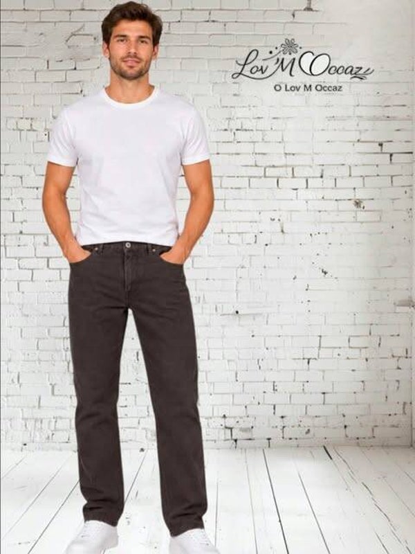 👖 Pantalon homme droit gris anthracite – Sergio Vitti – Taille 40 / L