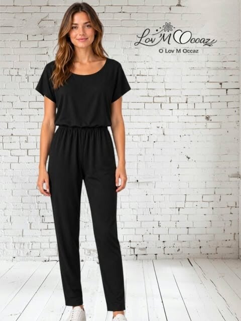🖤 Combinaison-pantalon noire élégante UP2Fashion – Taille XS