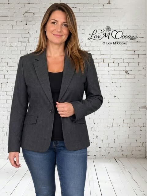 Blazer femme Next gris anthracite – Taille M