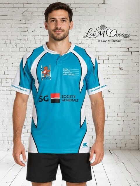 Maillot de rugby homme Sports Custom ASPIQUE ENS Paris-Saclay – XL – Numéro 16