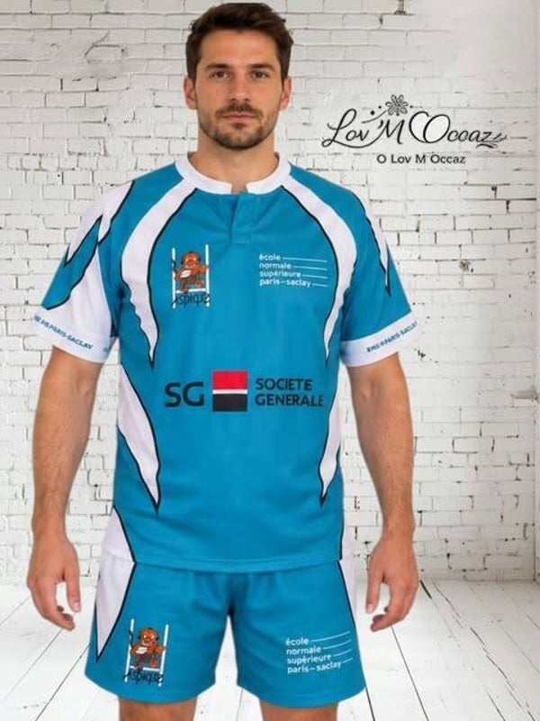 🏉 Ensemble de rugby homme Sports Custom – Taille L -Numéro 6