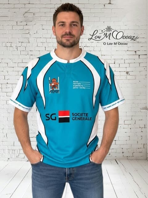 🏉 Maillot de rugby homme Sports Custom – ENS Paris-Saclay – Taille L - Numéro 9