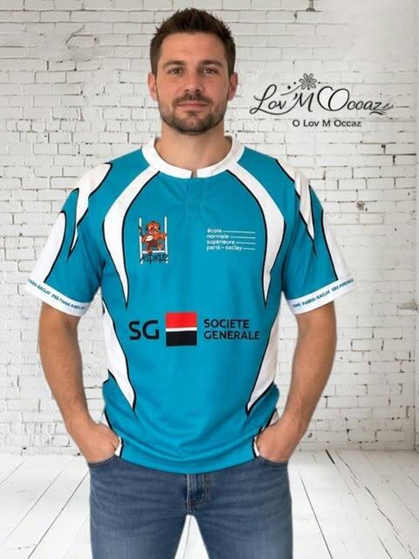 🏉 Maillot de rugby homme Sports Custom – ENS Paris-Saclay – Taille L - Numéro 9