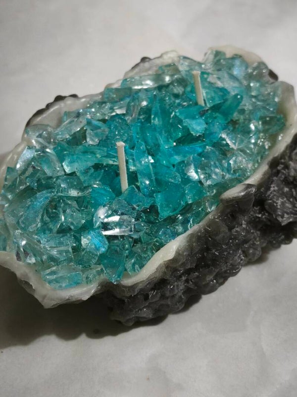 Vela geoda "Cristal de Turquesa"