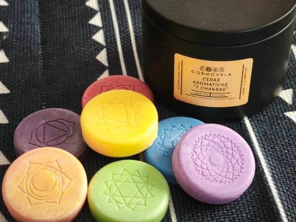 Ceras aromaticas "7 chakras"