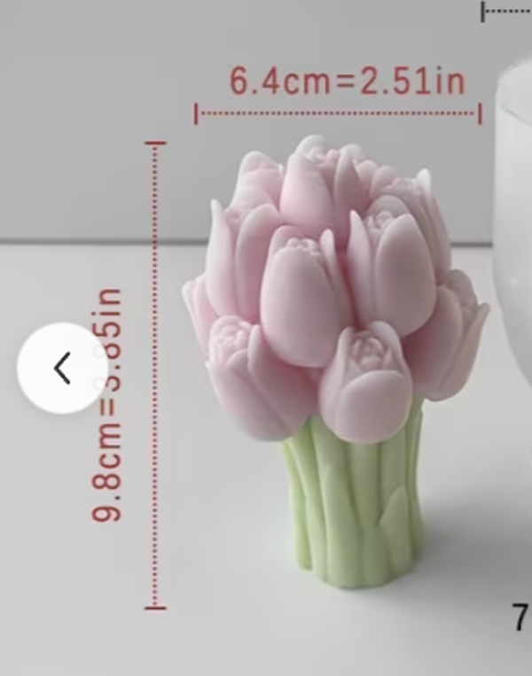 Ramo de Tulipanes 3D de 1 pieza