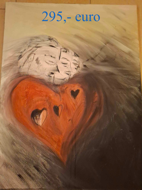 Acryl kunst The narcissist