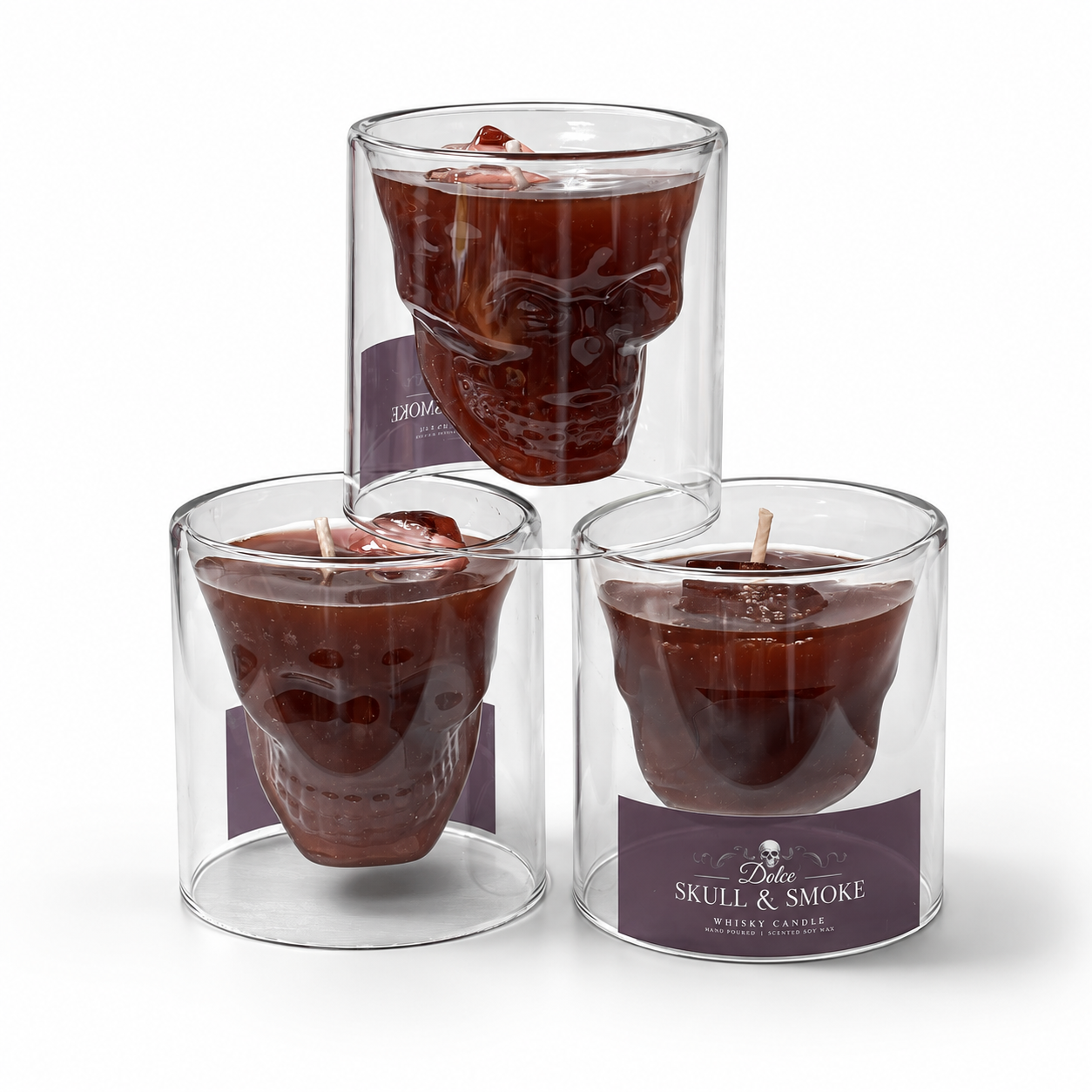 Dolce Skull & Smoke Kaars – Halloween Whisky Kaars