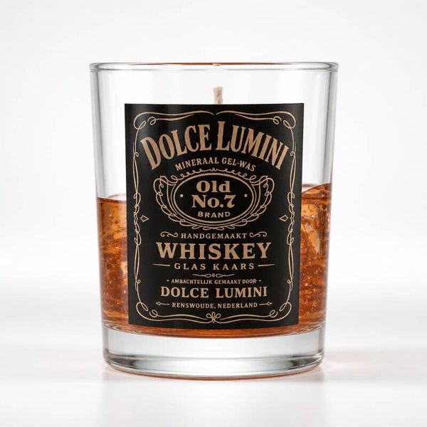 Dolce Lumini Old No. 7 Whisky Glas Kaars