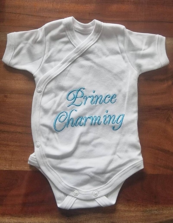Rompertje - Prince Charming - Wit/licht Blauw