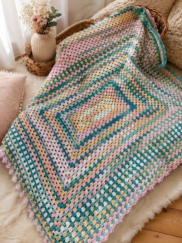 Plaid multicolore
