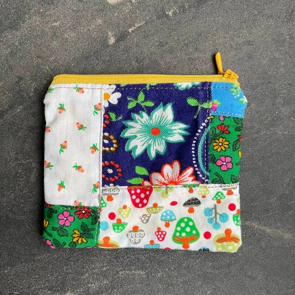 Yellow Garden Patch Pouch