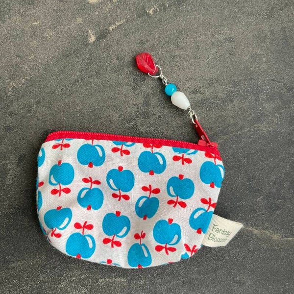 Blue Apple Mini Pouch